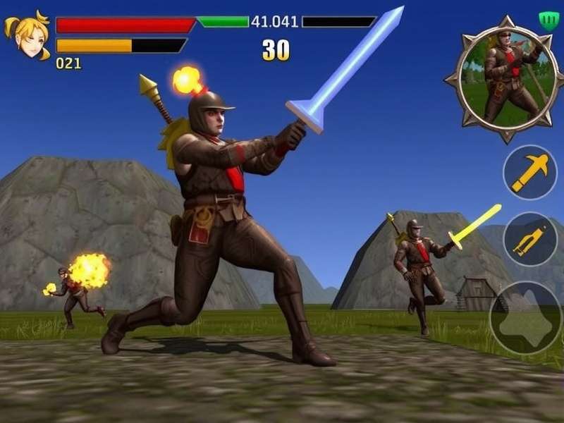 Assolna Combat Warrior Gameplay Screenshot
